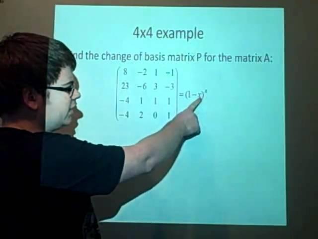 Jordan Normal Form Examples 2x2, 3x3, 4x4