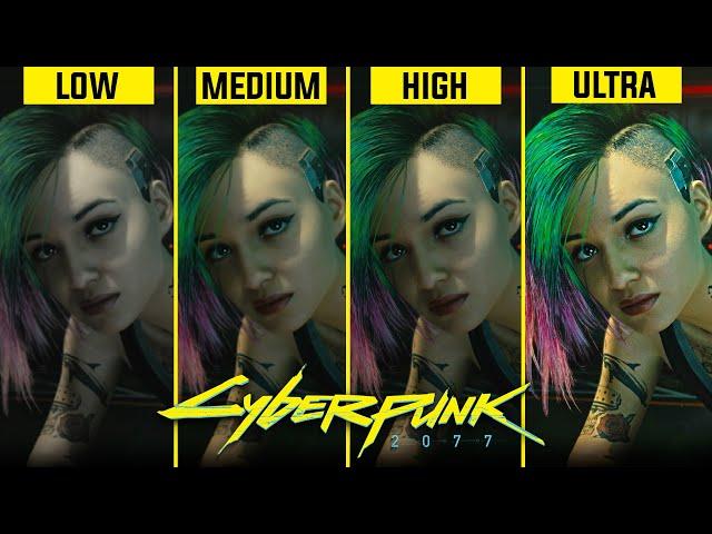 Cyberpunk 2077 PC Graphics Comparison (Low vs Medium vs High vs Ultra)