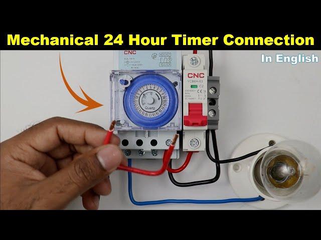 Mechanical 24-Hour Timer Connection and Time Setting @TheElectricalGuy