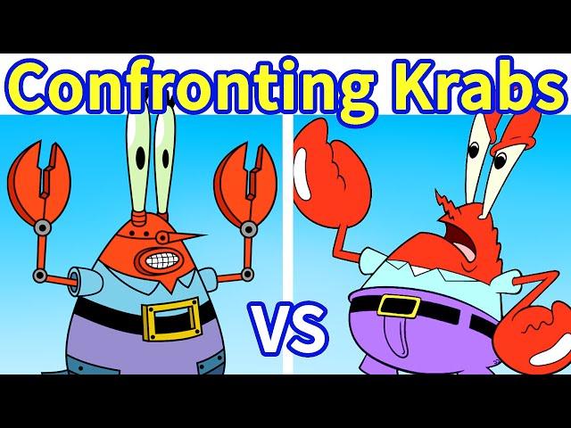 Friday Night Funkin': Confronting Krabs [Mr.Krabs VS Robot Krabs sing Confronting Yourself] FNF Mod