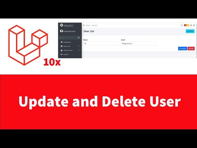 Laravel 10 - Update and Delete User data - Part 11