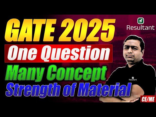 Strength of Material (SOM) | One Questions Many Concepts | Civil & Mechanical Engineering