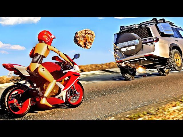 Intense Motorbike Crashes #01 [BeamNG.Drive]