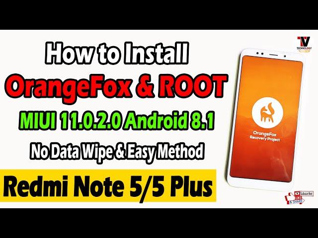 Install Official OrangeFox Recovery & Root on Redmi Note 5/ Redmi 5 Plus | No Data Wipe |