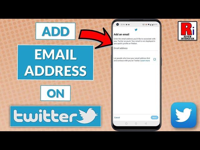 How to Add Email Address on Your Twitter Account