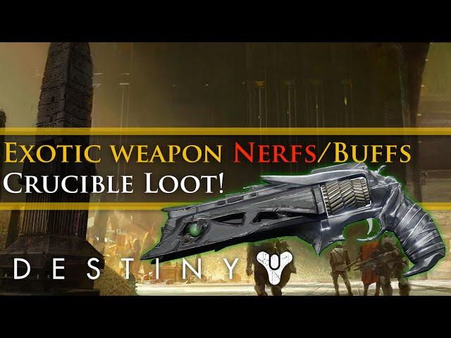 Destiny - April Update! Exotic weapon changes! 335 Crucible loot and more!