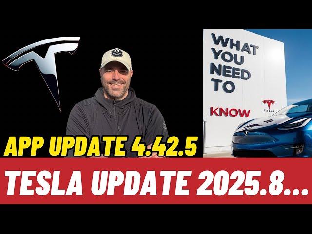 Tesla Software Update 2025.8: This is what everyone has been waiting for!App Update 4.42.5 This i...