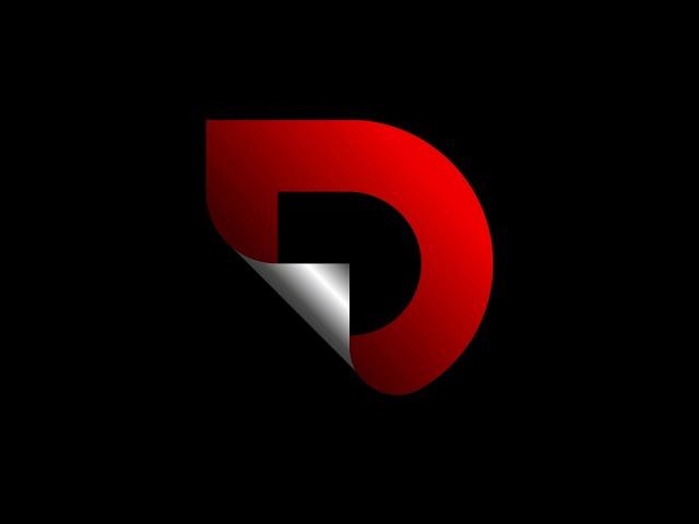D letter Logo Adobe illustrator tutorial #short #logodesign