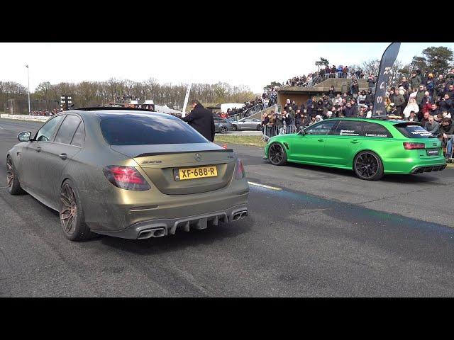 ABT Audi RS6 Avant Milltek Exhaust vs BRABUS Mercedes AMG E63 S 4Matic+