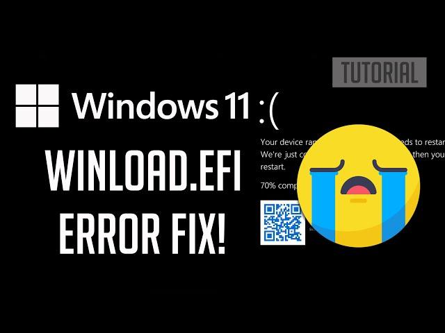 How to Fix Winload.efi BSOD Error in Windows 11/10 - QUICK FIX