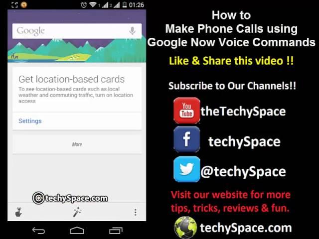 1 - How to Make Phone Calls using Google Now Launcher - Moto E Tips & Tricks