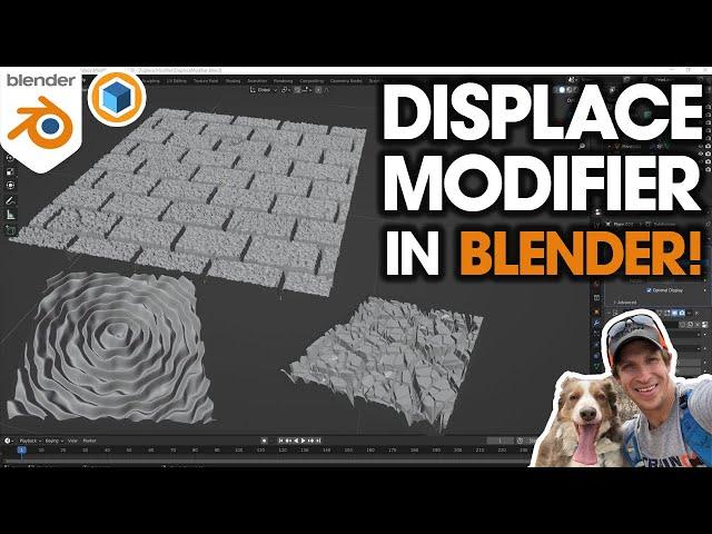 How to Use the DISPLACE MODIFIER In Blender! (Step by Step Tutorial)
