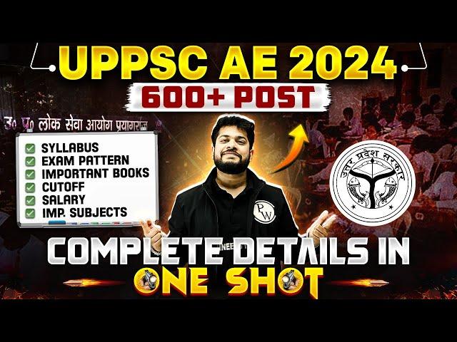 UPPSC AE NEW VACANCY 2024: Syllabus, Exam Pattern, Salary, Books & Important Subjects