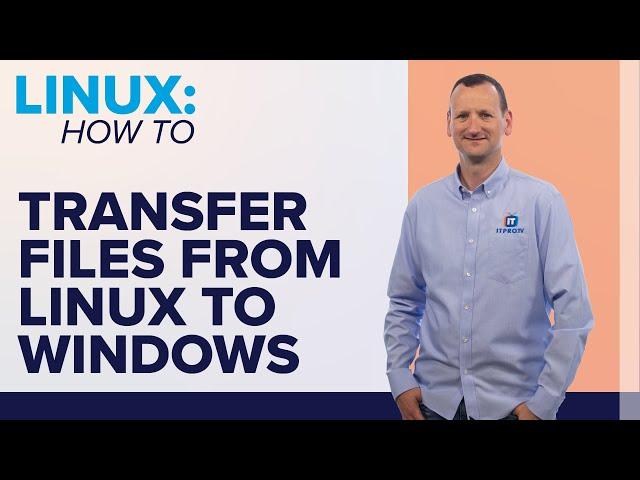 How to transfer a file from Linux to Windows | File transfer using built-in SMB