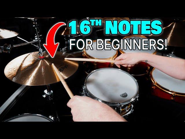 Next Step For Beginner Drummers: 16th Note Grooves! | QUICK DRUM LESSON