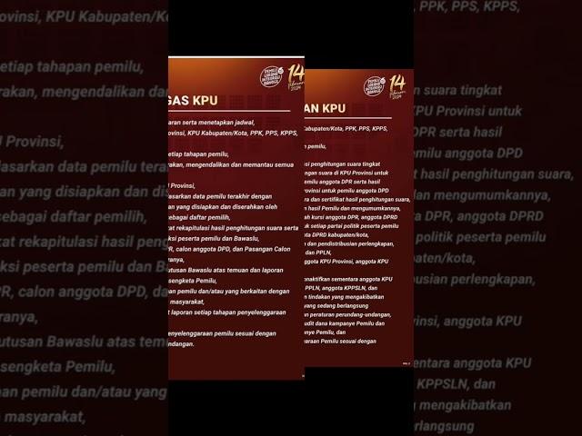 Tugas Wewenang Dan Kewajiban KPU. Rincian Tugas Wewenang & Kewajiban Komisi Pemihan Umum #kpu #kpuri