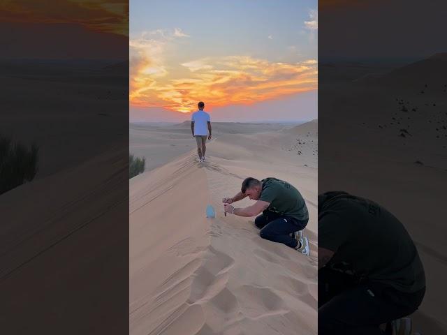 MIRROR & DESERT ! @VisitAbuDhabiChannel 🪞 RATE from 1-10  #desert #photoshoot #shorts