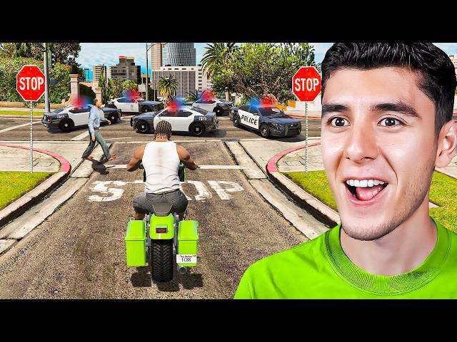 JUGANDO sin ROMPER las LEYES por 100 DÍAS en GTA 5! (Película) 