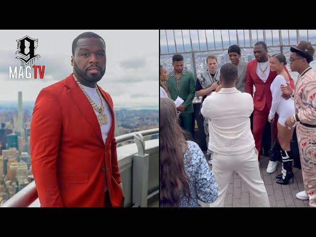 50 Cent Host The Cast Of Power Atop The Empire State Building For 10th Anniversary Premiere! 