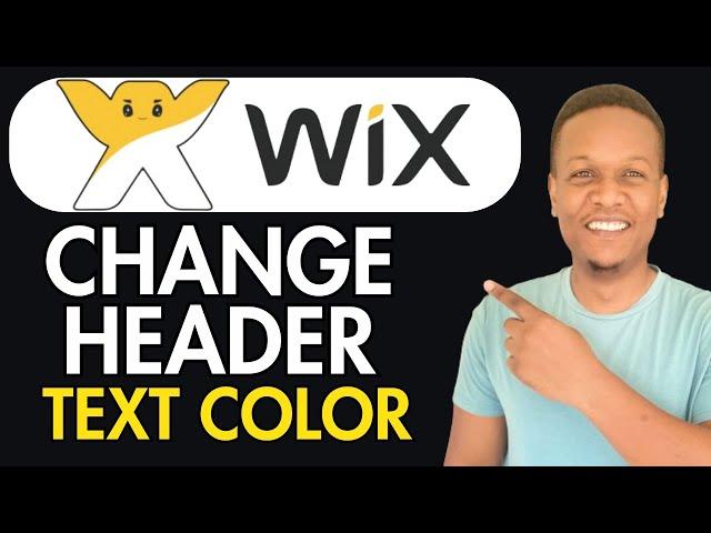 How To Change Header Text Color In Wix