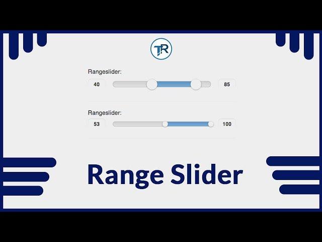 HOW TO CREATE RANGE SLIDER USING JAVASCRIPT