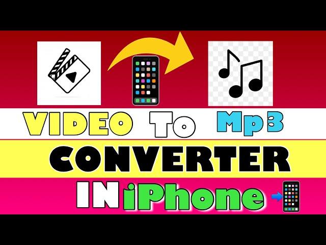 How to convert mp4 to mp3 iPhone | mp4 to mp3 converter