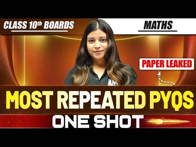 ICSE Class 10 MATHS  Most Repeated PYQ's In One Shot | Marathon