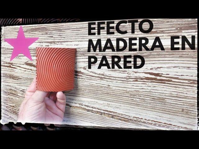 Como hacer IMITACIÓN a madera en una pared