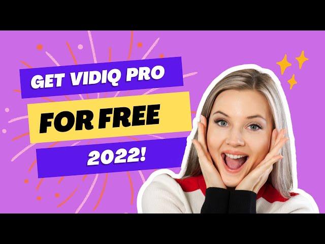 How To Get VIDIQ Pro For FREE 2022/2023: Lifetime Access (Smartphone)