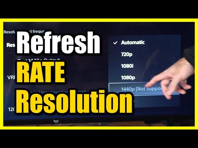 How to Check the Resolution & Refresh Rate of TV on PS5 Console (Fast Tutorial)