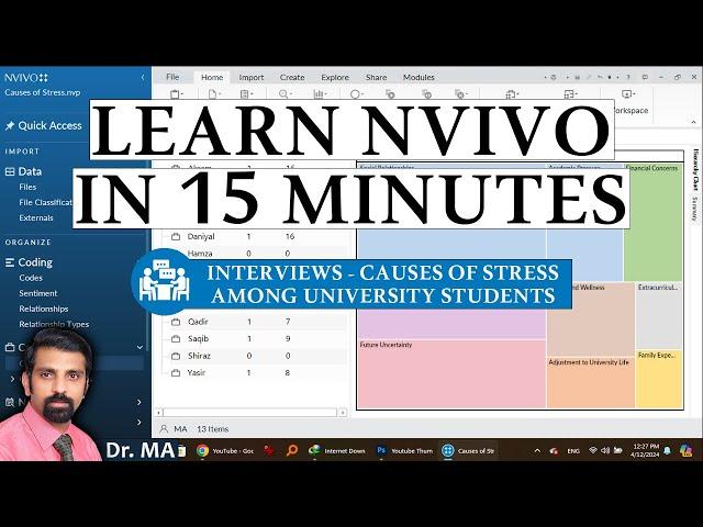 Analyze Interviews Using NVivo in 15 Minutes - Thematic Analysis Using NVivo - Manual Coding