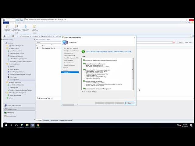 Create Task Sequence for Windows deployment in SCCM