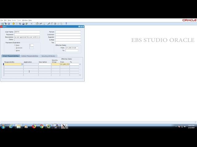 HOW TO CREATE USER IN ORACLE APPS R12 2