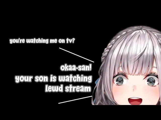 Noel shouts to let her viewer's mother know that her son is watching lewd stream [Hololive ENG Sub]