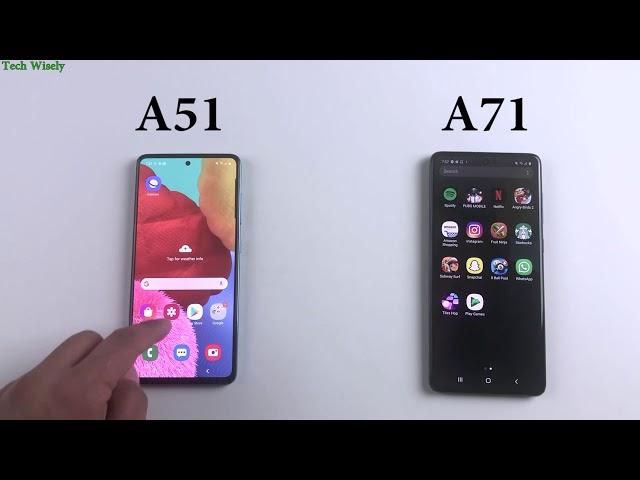 SAMSUNG A71 vs A51 Speed Test