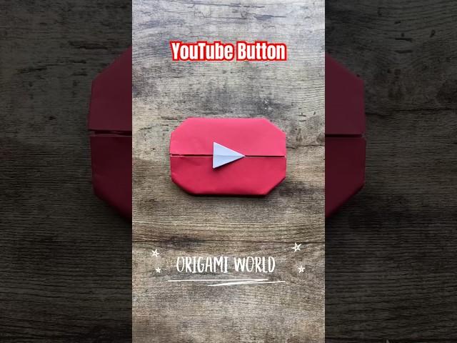 EASY YOUTUBE PLAY BUTTON ORIGAMI | DIY PAPER YOUTUBE BUTTON | COOL ORIGAMI INSTRUCTIONS | PAPERART