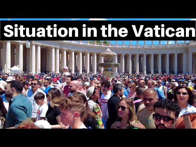 Rome Italy, Vatican City, Here's the current situation at the Vatican City. Rome walking tour 2024