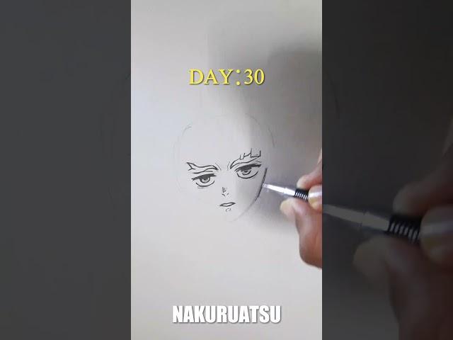 drawing zenitsu|| Drawing everyday until i hit 1000 subs #anime #shorts #art #anime #viral