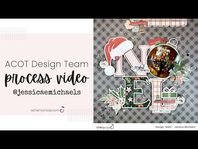 Easy Christmas Scrapbooking with a Cutfile! | @ACherryOnTopCrafts