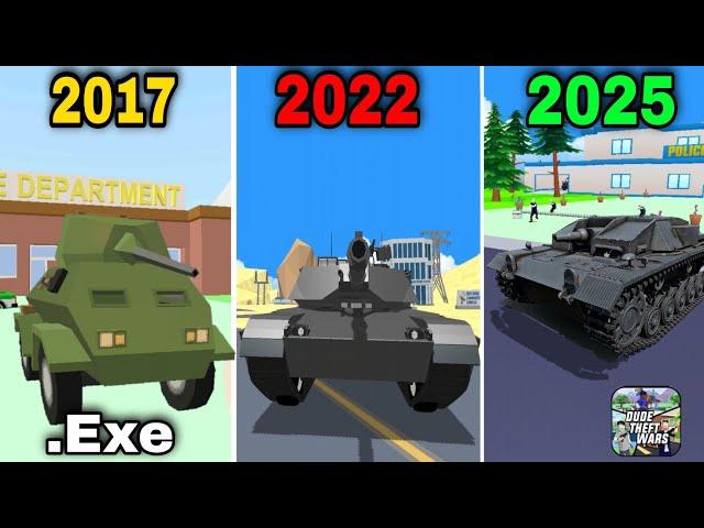 Evolution in military tanks in dude theft wars | dude theft wars .exe | funny moments