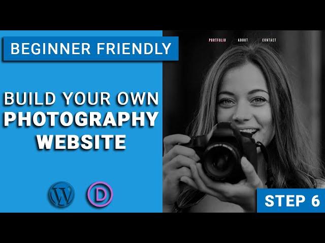 How to Make a WordPress Photography Website with DIVI -About Us Page, Contact Us Page & Contact Form