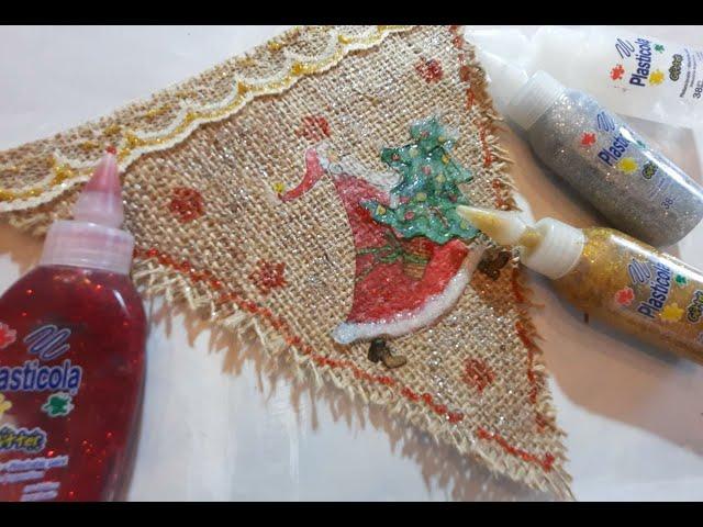 Técnica de estampado sobre Tela con Plasticola® Glitter