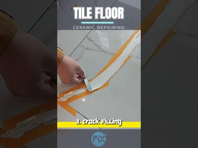 How to Repair CRACKED TILE at Home DIY | cracked tile repairing | ceramic tile repair #howto #diy