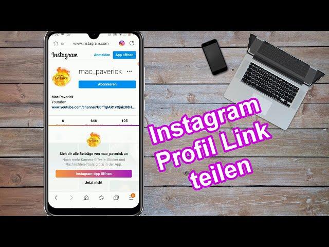 Instagram Profil Link erstellen – kopieren, einfügen & teilen Anleitung - Instagram Profil URL Link