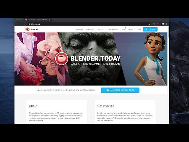 How to download and install Blender 2 82 on MacOS - Blender Installation Tutorial