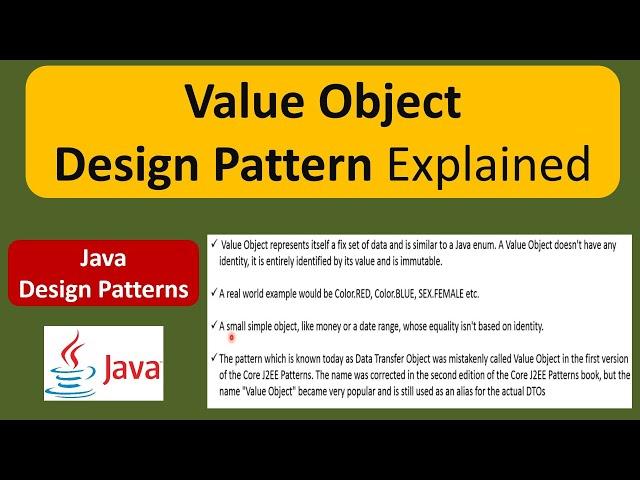 Value Object Design Pattern Explained