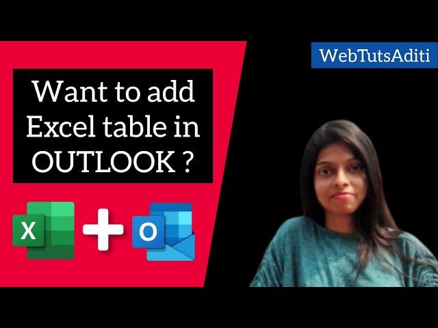 Add Excel table in Outlook | EXCEL Tricks | Outlook Tricks | Embed Excel table in Outlook