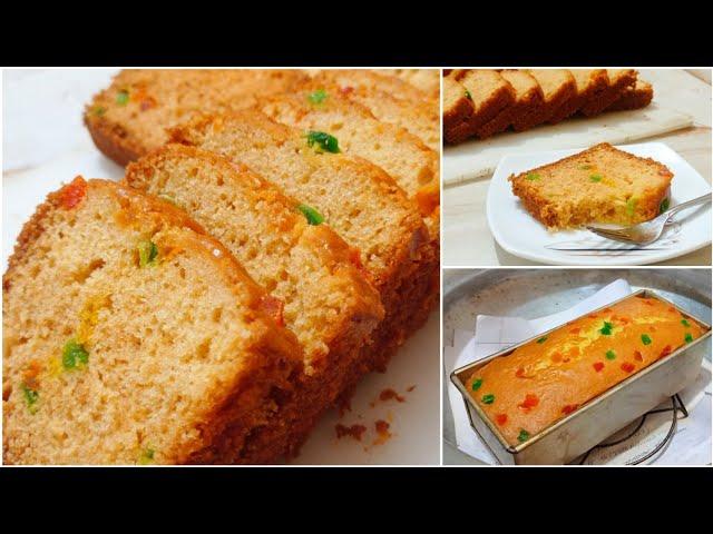 Tutti Frutti Cake Recipe Without Oven || Pound Cake Recipe || Vanilla Fruit Cake Recipe