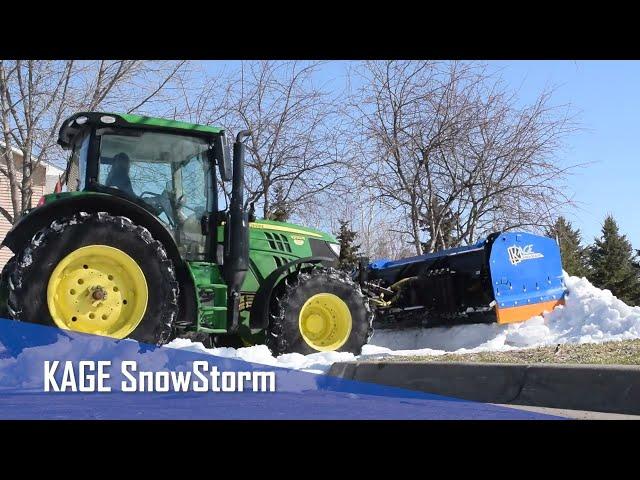 KAGE SnowStorm Mid-Size Tractor and Loader Snow Plow and Pusher - Features