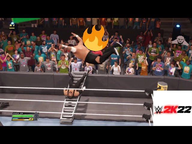 WWE 2k22 - How to set up a Ladder Bridge and put opponent through a Ladder and Break it Gaming Ultra